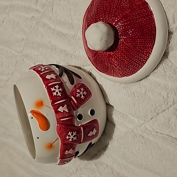 Warm Tidings Snowman Cookie Jar - Picture 2 of 9